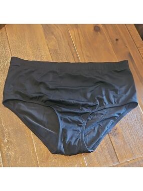 Swimsuits For All Women's Black Bikini Bottoms, Size 20